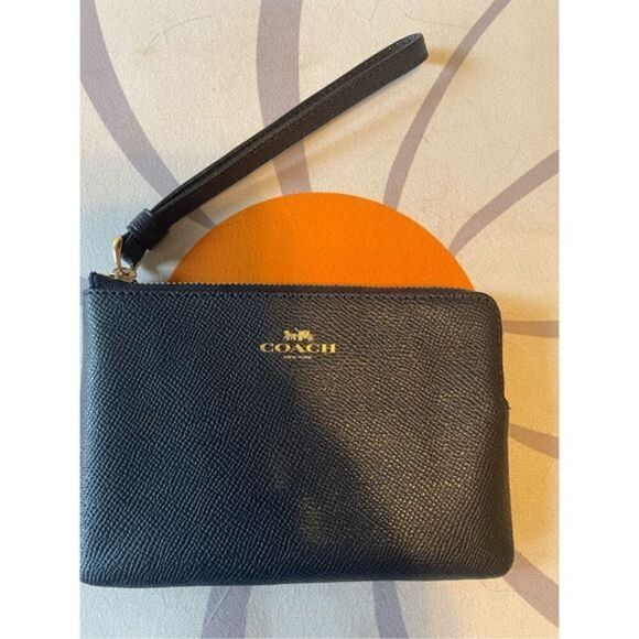 Coach Leather Wristlet - Picture 1 of 4